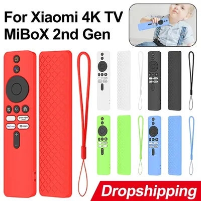 Drop-Proof Shell mit Lanyard Fernbedienung Abdeckung Schutz Stoßfest Anti-Rutsch Zubehör für Xiaomi 4K TV MiBoX 2nd Gen