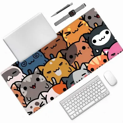 Maus Anime Mauspad Gaming Mauspad XXL Niedliches Tier Mauspad Mauspads Mauspad XXL Minimalistische Schreibtischunterlage Pad