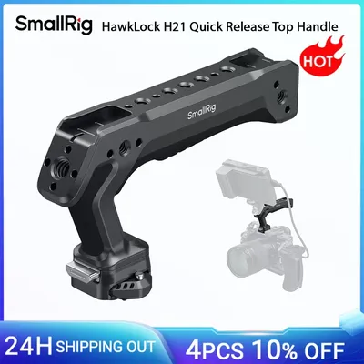 SmallRig HawkLock H21 Schnellverschluss-Griff für Sony und Canon Kamerakäfige, ARRI-Kompatible Schnellverschluss-NATO-Schiene -5632
