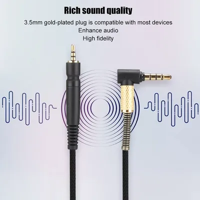 Gaming-Kopfhörerkabel, Gaming-Kopfhörerkabel für Sennheiser G4ME ONE / PC 373D / PC37X GSP350 / 500 / 600 Gaming Headset Line