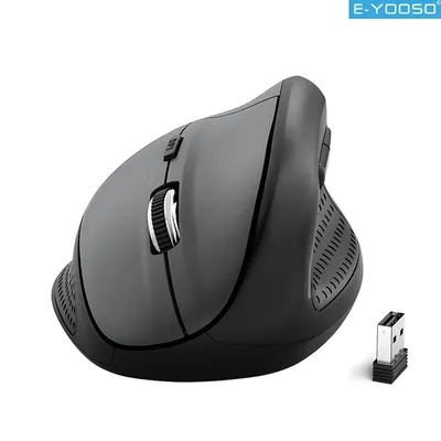 E-YOOSO X-45 2,4G Wireless Gaming Maus Ergonomische Maus 4800DPI Einstellbar 6 Tasten Büro Stille Maus für Computer Laptop PC