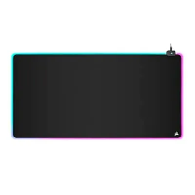 Corsair RGB Gaming-Mauspad, extra groß, LED-beleuchtet, weiche Schreibtischunterlage mit rutschfester Unterseite für PC-Gamer