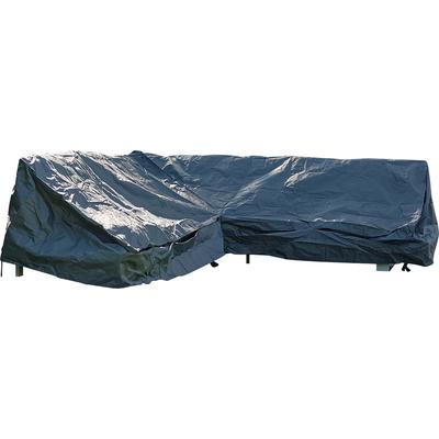 Gartenmöbel-Schutzhülle WINZA OUTDOOR COVERS "L Form", grau, B:100cm H:70cm L:330cm, Polypropylen (PP), Planen, geeignet für Gartenmöbel-Sets in L-Form, in zwei Größen erhältlich