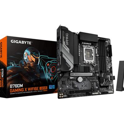 GIGABYTE Mainboard "B760M GAMING X WIFI6E GEN5 Mainboard – Unterstützt Intel Core Prozesso", ohne farbbezeichnung, B:26,9cm H:7cm T:27,2cm, Mainboards