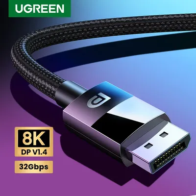 Ugreen 8K DisplayPort 1,4 Kabel für TV 4K 144/165Hz 32,4 Gbps displayport DP für PC Computer Gaming Monitor Projektor DP Kabel