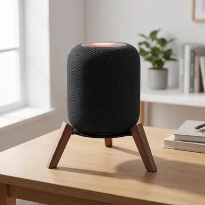 Massivholzständer für HomePod 1. und 2. Generation, rutschfester Lautsprecherständer, reduziert Vibrationen und verbessert den Bass, Wärmeableitungsständer (nur Ständer)