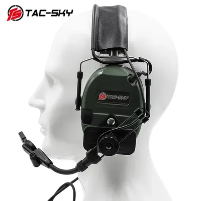 TS TAC-SKY Taktische Headset Silikon Ohrenschützer Elektronische Airsoft Noise Cancelling Pickups Taktische Schießen Headset