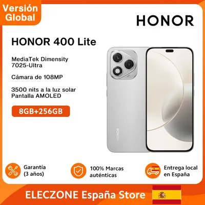 Globale Version HONOR 400 Lite 5G Smartphone MediaTek Dimensity 7025-Ultra 108 MP Hauptkamera 5230 mAh Akku 6,7 Zoll AMOLED-Display