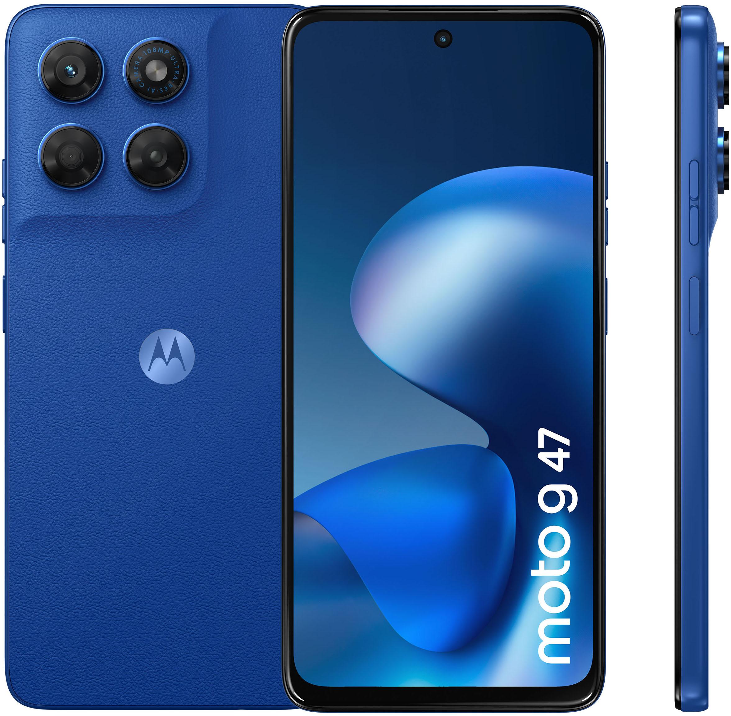 MOTOROLA Smartphone "moto g47 128 GB", Energieeffizienz: A (A-G), pantone nautical blau, 128 GB, Mobiltelefone