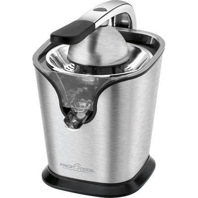 ProfiCook PC-ZP 1154 Zitruspresse Edelstahl, Hebel-/Pressarm, Soft Touch-Griff