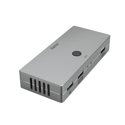 Hama KVM-Switch 4 Ports 3x USB-A 1x HDMI Grau Plug & Play