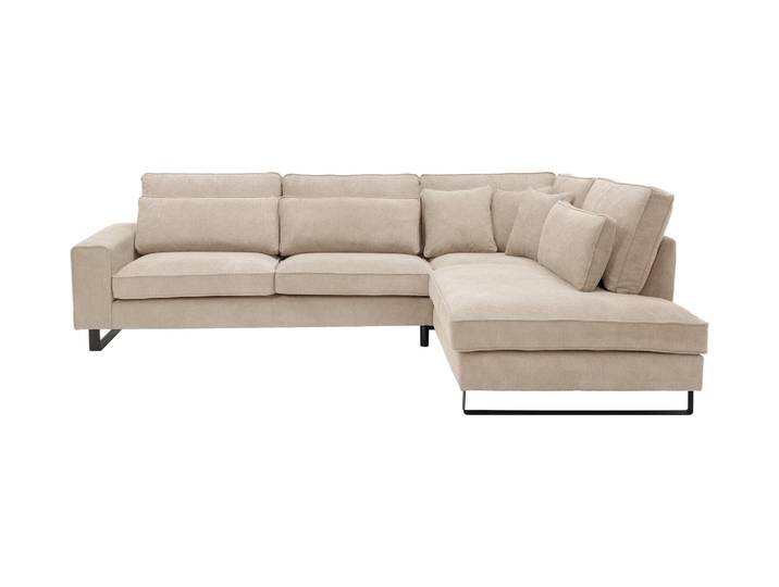 Tchibo - Ecksofa rechts mit Sofa 2 - 314x246x94cm - schwarz - Polyester / Nylon / Holz