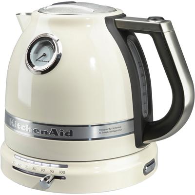 KITCHENAID Wasserkocher "5KEK1522EAC Almond Cream", braun (almond cream), B:26,3cm H:21,8cm T:21cm, Wasserkocher