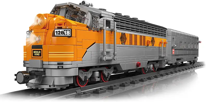 Mould King 12018S – Mould King EMD F7 WP Diesel Lokomotive