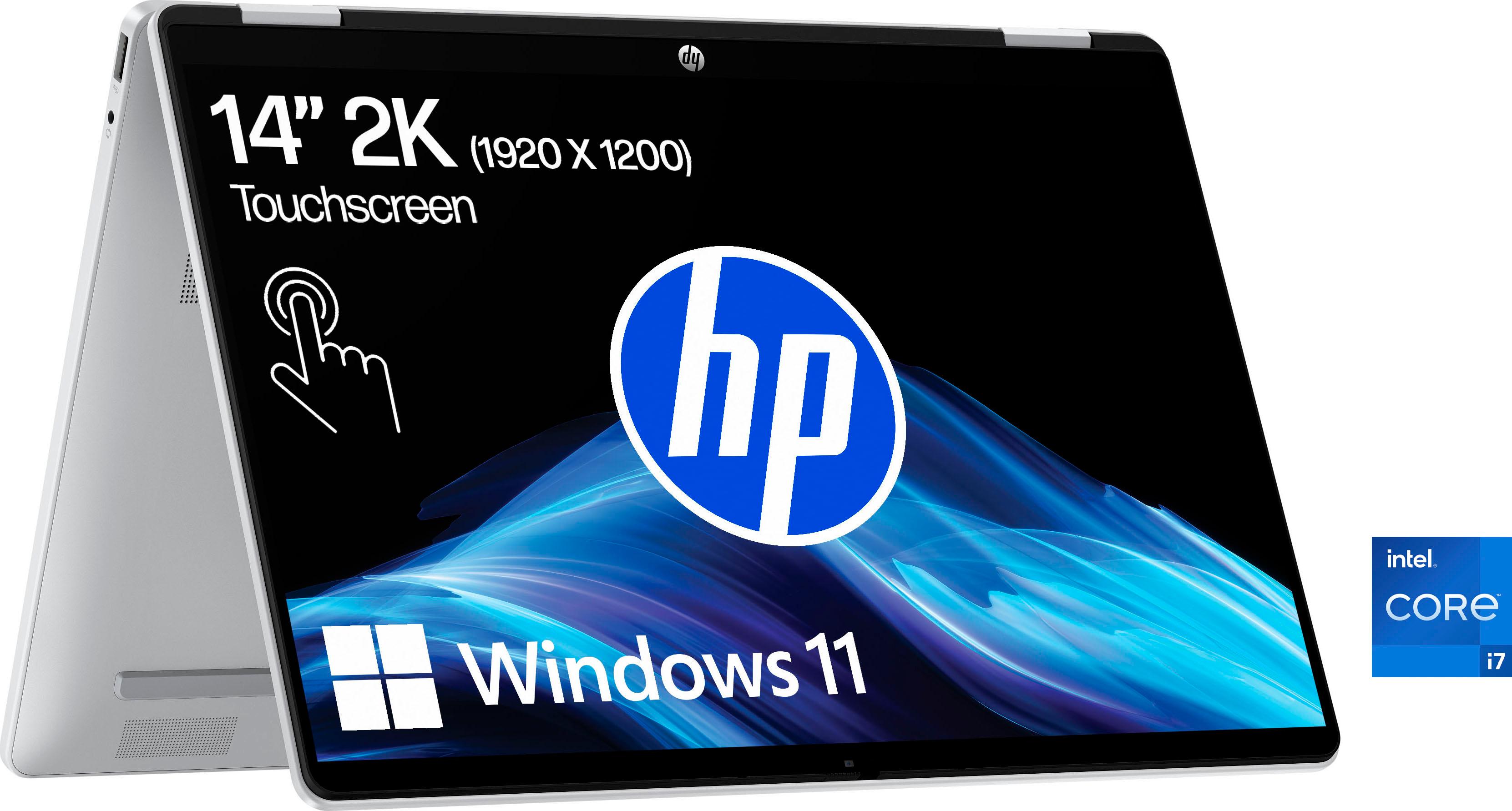 HP Convertible Notebook "OmniBook 5 Flip", silber, 16 GB RAM 512 GB SSD, Core i7, Notebooks