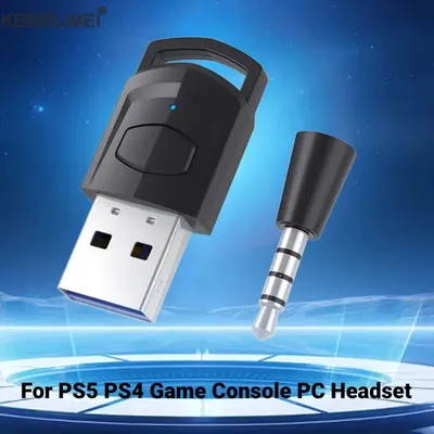 USB Bluetooth 5.0 Sender Drahtloser Kopfhörer-Adapter Empfänger für Sony PS5/PS4 Spielkonsole PC Gaming Headset Lautsprecher