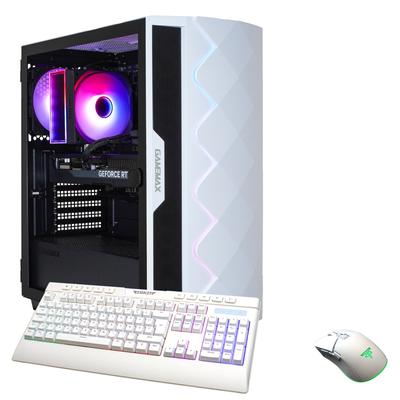 GAMEMAX Gaming-PC "Diamond WT 7698 AMD Ryzen 5 7500F RTX 5060Ti 32GB DDR5 1TB SSD", weiß, Microsoft Windows 11 Home (64 Bit), 32 GB RAM 1.000 GB SSD, Desktop-PCs, Windows 11, DDR5 RAM