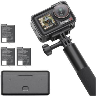 DJI Action Cam "Osmo Action 5 Pro Adventure Combo", schwarz, B:4,42cm H:3,28cm T:7,05cm, Camcorder