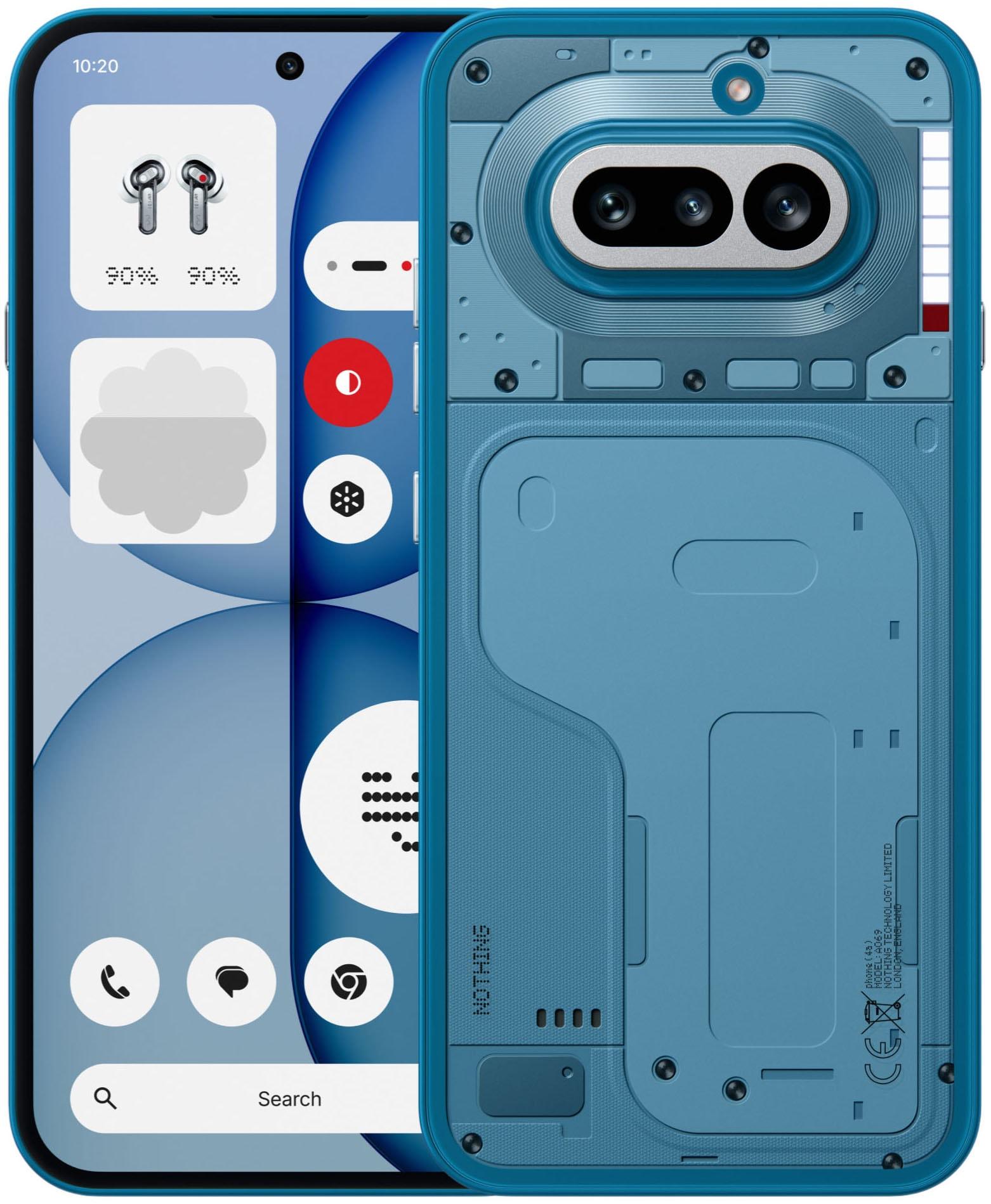 NOTHING Smartphone "Phone (4a)", Energieeffizienz: B (A-G), blau, 256 GB, Mobiltelefone