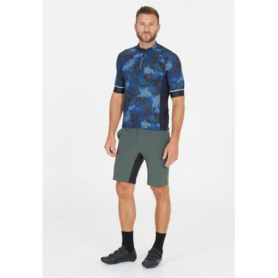 Radhose ENDURANCE "Benal", Herren, Gr. M, US-Größen, grün (grün, meliert), 92% Polyester, 8% Elasthan, unifarben, kurz, Hosen, im praktischen 2-in-1-Design