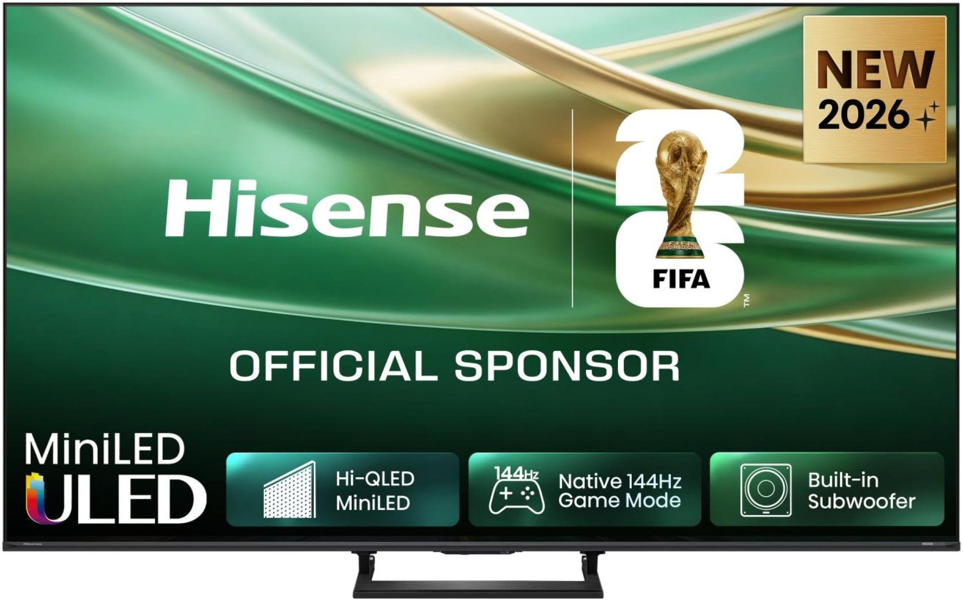 HISENSE Mini-LED-Fernseher "65E8S", Energieeffizienz: E (A-G), schwarz, dunkelgrau, 65 ″, Fernseher