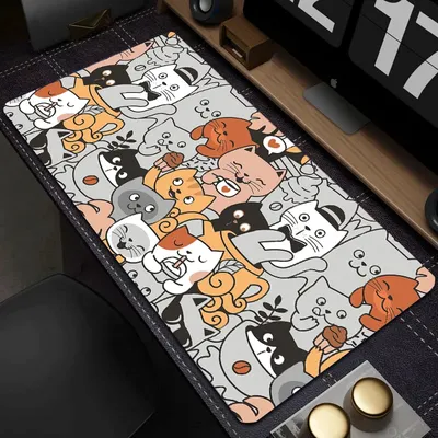 Niedliche Katze Mauspad Gaming Mauspad Gaming Mauspad Tastatur Pad Schreibtisch Pad Mauspad xxl für Computer Desktop