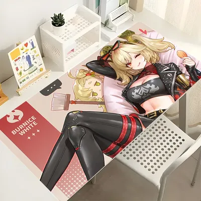 XXL 900x400mm Anime Speed Gaming Mauspad, Rutschfeste Gummiunterseite, Kawaii Schreibtischunterlage für PC Laptop, Gamer Tastaturunterlage Zubehör