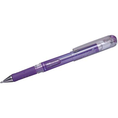 Pentel Geltintenroller Hybrid Gel Grip DX 0,5mm metallic violett Packung mit 12 Stück