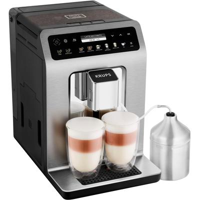 KRUPS Kaffeevollautomat "EA894T Evidence Plus", grau (titansilberfarben), B:24cm H:36,3cm T:37,2cm, Kaffeevollautomaten, mit vielen technischen Innovationen und Bedienungshighlights, Kaffeevollautomat