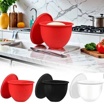 NEUE MixAid-Silikoneinlagen für KitchenAid 5-Qt-Mixer mit neigbarem Kopf – Mixeraufsätze, 3 Einlagen und 3 Deckel im Lieferumfang enthalten, Heimwerkzeug