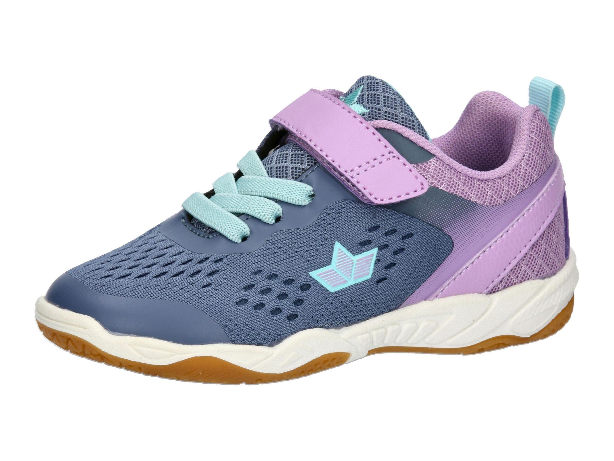 Hallenschuh LICO "Sportschuh Key VS", Mädchen, Gr. 37, grau, Synthetik, Schuhe Hallenschuh