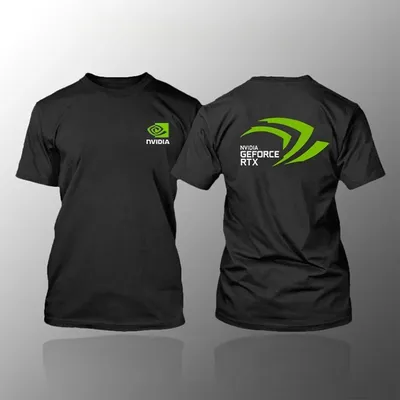 NVIDIA Kurzarm-Shirt NVIDIA RTX Intel Sommer Herrenbekleidung für Gaming-Geeks Rundhals 2026 Neues T-Shirt