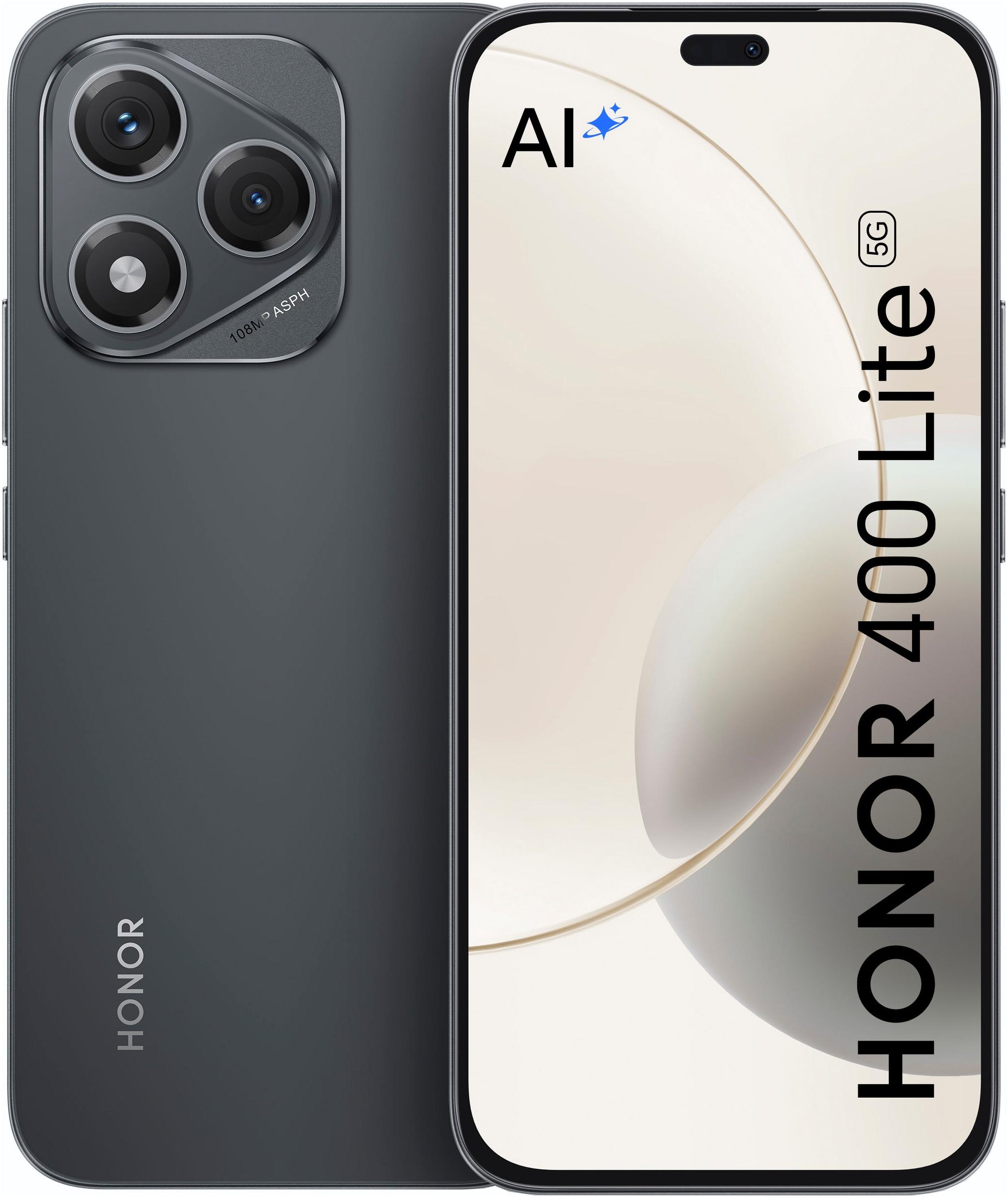 HONOR Smartphone "400 Lite", Energieeffizienz: B (A-G), schwarz (velvet schwarz), 256 GB, Mobiltelefone