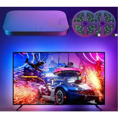 Lytmi NEO HDMI Sync Box 91-120" TV LED-Hintergrundbeleuchtung Ambiente-Beleuchtung Alexa Google Sprachsteuerung Gaming PC RGB-Streifen