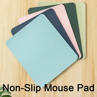 PU Mousepad Kreative Universal Anti-slip Maus Pad Leder Gaming Mäuse Matte Schreibtisch Kissen Mode Bequem Für Laptops Computer