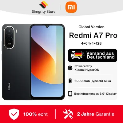 Globale Version Xiaomi Redmi A7 Pro Handy Smartphone 6000mAh Akku 6,9 Zoll 120Hz Display 13MP Kamera Xiaomi HyperOS Xiaomi Handy