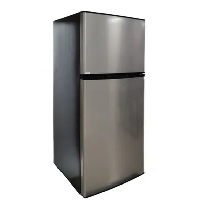 12V 24V Wohnmobil-Kühlschrank, 282L Kompressor-Kühl-Gefrierkombination für Wohnmobile, Dual-Zone-Wohnwagen-Kühlschrank, Edelstahl-Kühlschrank für Anhänger