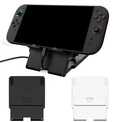 Mehrwinkel-Gaming-Ständer für Switch 2, OLED Lite Steam Deck, ROG Ally, faltbares ABS-Material mit Spielkartenaufbewahrung