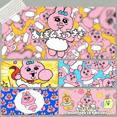Cartoon Nette O-Opanchu U-Usagi Nicht-slip Lockedge Verdickt Maus Pad Übergroßen Gaming Tastatur Notebook Tisch Matte