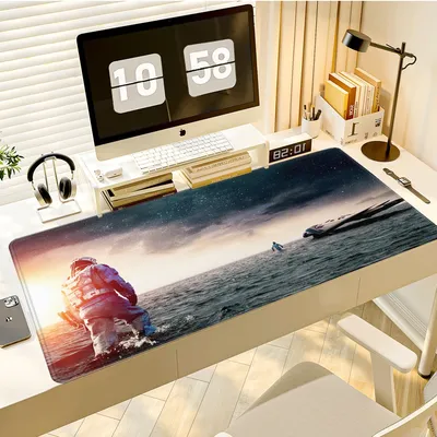 HD-Druck Film Interstellar Mauspad Große Schreibtischmatten Tastatur 1000×500 Büro Laptop Gaming PC Rutschfestes Gummi-Mauspad