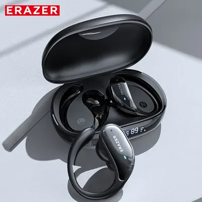 ERAZER Xt80 True Wireless Kopfhörer Bt Gaming Ohrhörer Bluetooth 5.3 Kopfhörer Sport Kopfhörer mit Ladeetui Tastensteuerung