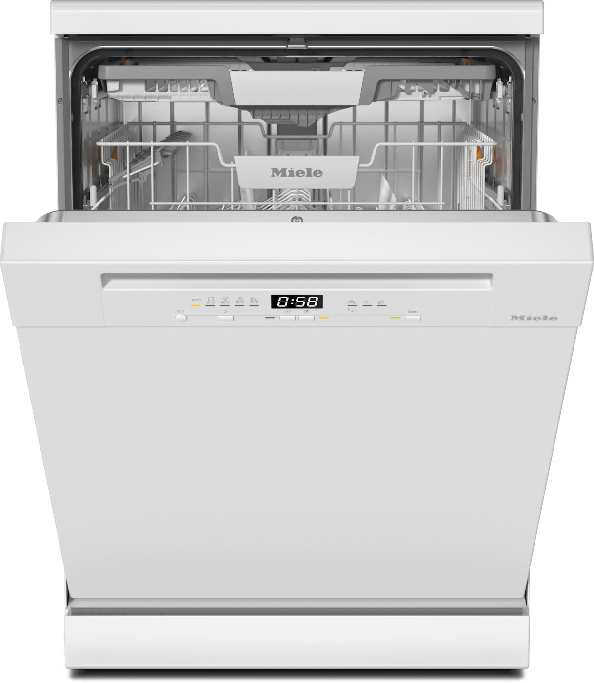 MIELE Standgeschirrspüler "G 5811 SC Active Plus", Energieeffizienz: A (A-G), silber (weiß), B:59,8cm H:84,5cm T:60cm, Geschirrspüler