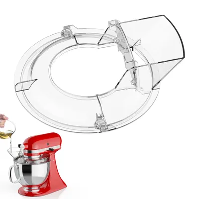 GVODE Spritzschutz für KitchenAid 4,5 5QT Kippkopf-Standmixer Abnehmbarer Klappdeckel Passend für Edelstahl-, Glas- und Keramikschüsseln