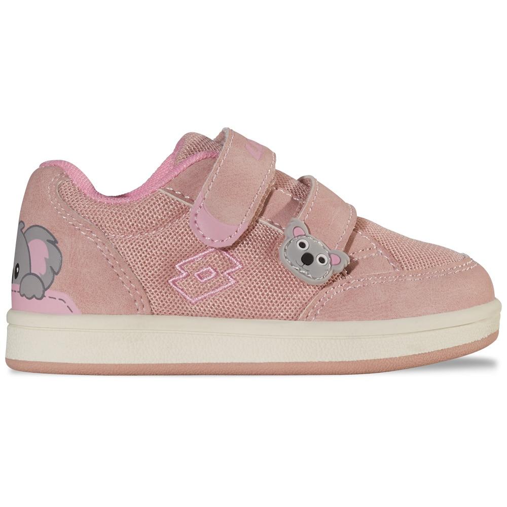 Sneaker LOTTO, Mädchen, Gr. 26, dunkelrose, rose, Kunstfaser, Synthetik, Schuhe Sneaker, - in kinderfußgerechter Passform