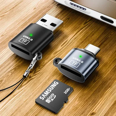 Mini USB Typ-C USB A zu SD Micro SD TF Kartenleser für Samsung Huawei Xiaomi Handy PC Tablet Laptop PAD Aluminium Metall C