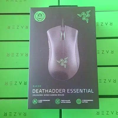 Razer DeathAdder Essential kabelgebundene Gaming-Maus / kabelgebundene Mäuse 6400 DPI 5 unabhängige Tasten für Laptop-PC-Gamer