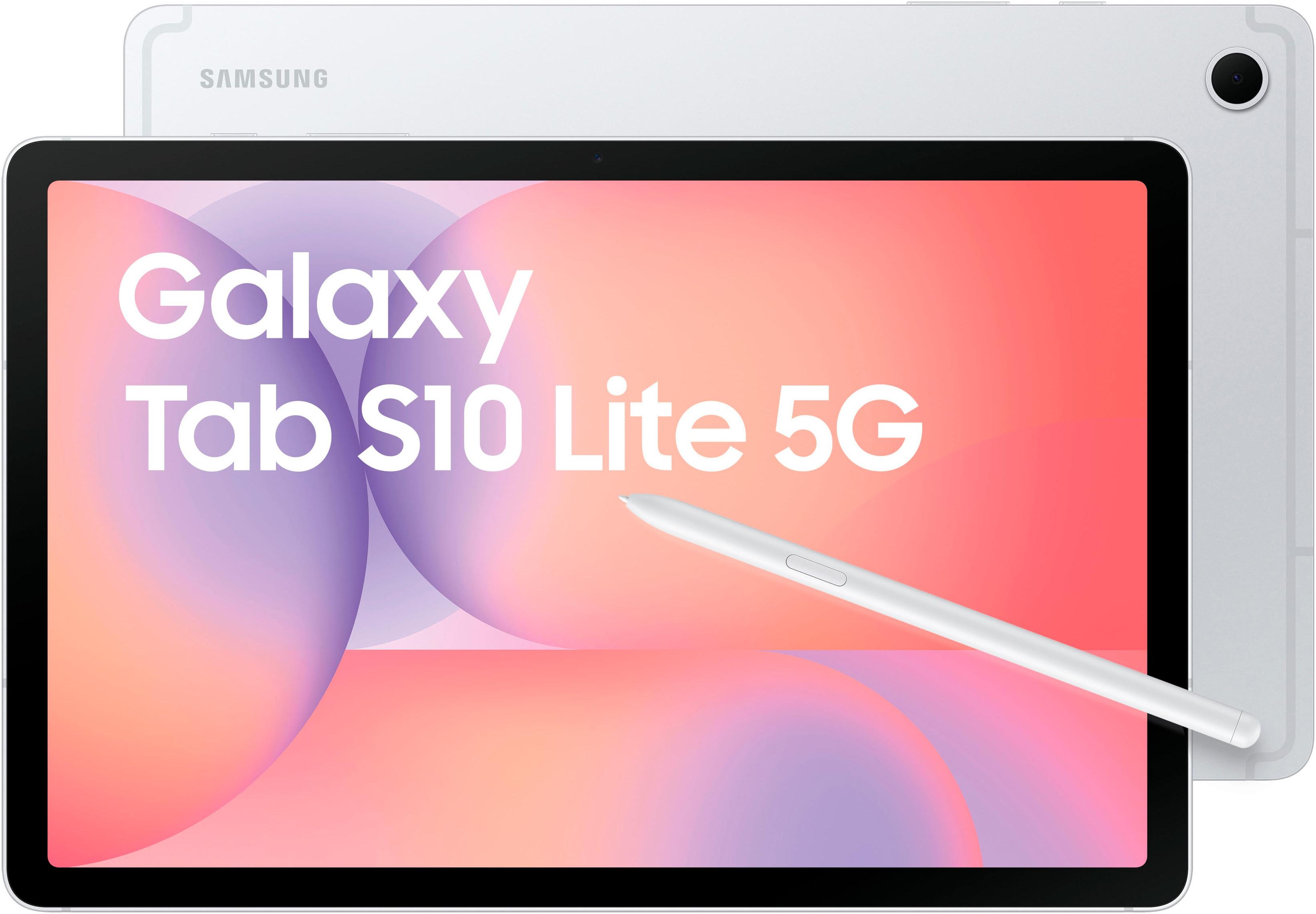 SAMSUNG Tablet "Galaxy Tab S10 Lite", Energieeffizienz: F (A-G), silber, 128 GB,mit eSIM, Tablets_EBookReader