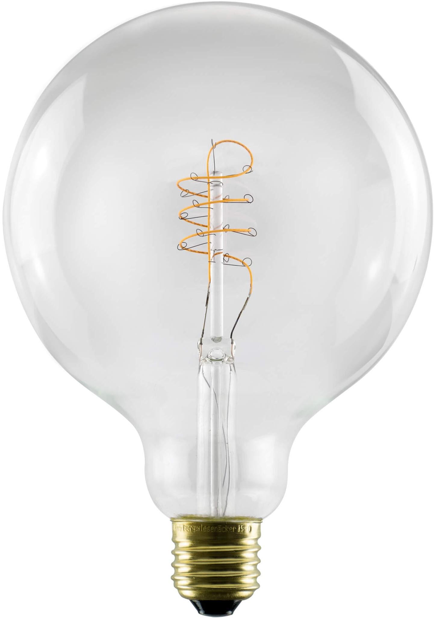 SEGULA LED-Filament "LED Globe 125 klar, E27", Energieeffizienz: G (A-G), transparent, klar, L:18cm Ø:12,5cm, Leuchtmittel