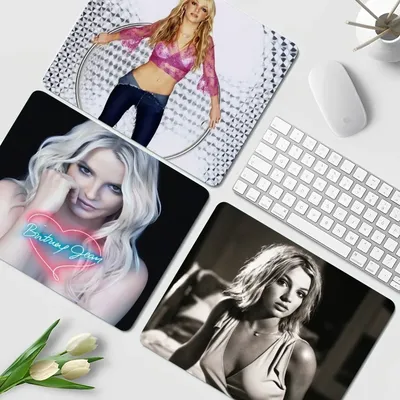 Sänger Britney Spears rutsch feste Locke dge Cartoon Anime Gaming Mauspad Tastatur Maus matten glatte Firma für PC-Computer tisch