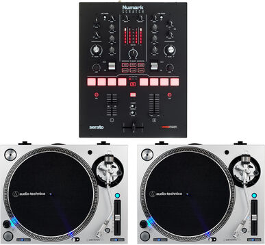 Numark Scratch LP140 Silver Bundle Schwarz
